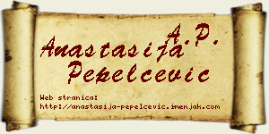 Anastasija Pepelčević vizit kartica